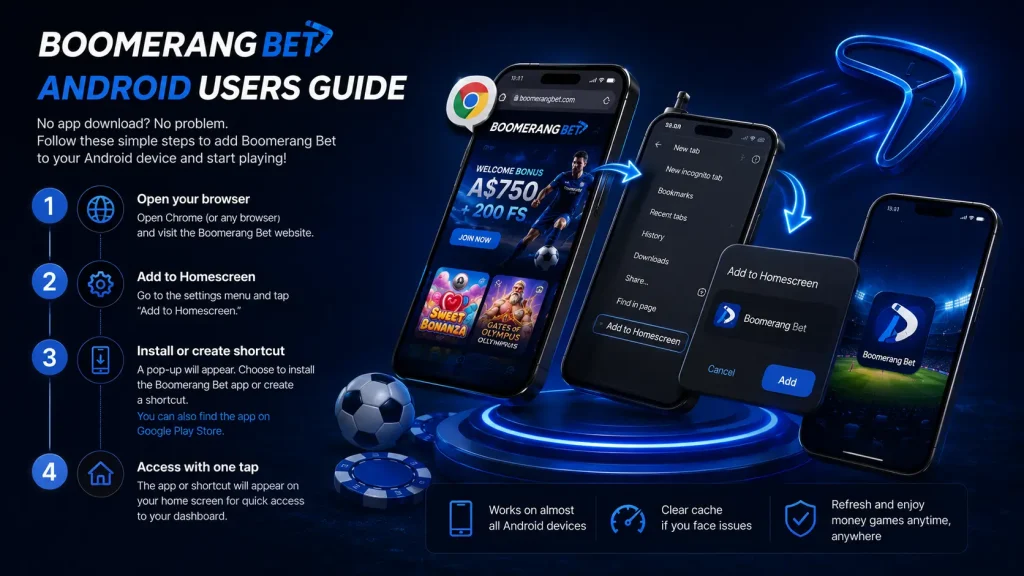 Guide to Installing the Boomerang Bet Casino Mobile App for Android