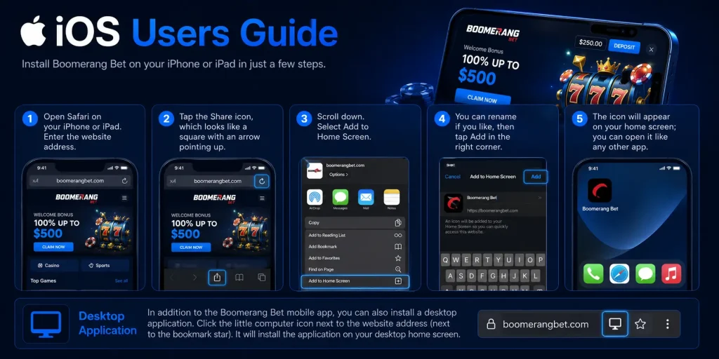 Guide to Installing the Boomerang Bet Casino Mobile App on an iPhone
